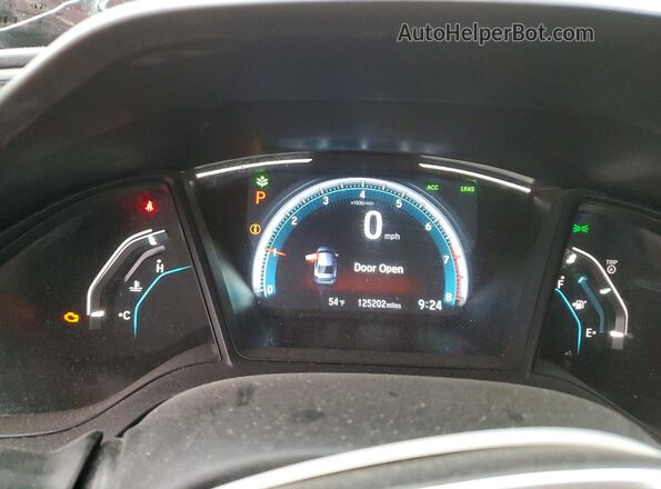 2HGFC2F66LH593311 2020 HONDA CIVIC Красный Вид щитка приборов