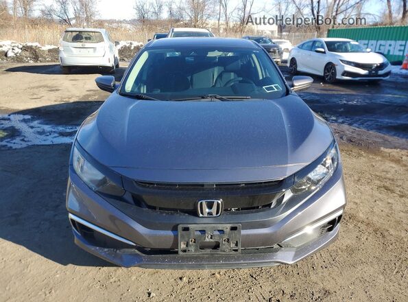 2HGFC2F67KH558386 2019 HONDA CIVIC Gray წინა ხედი