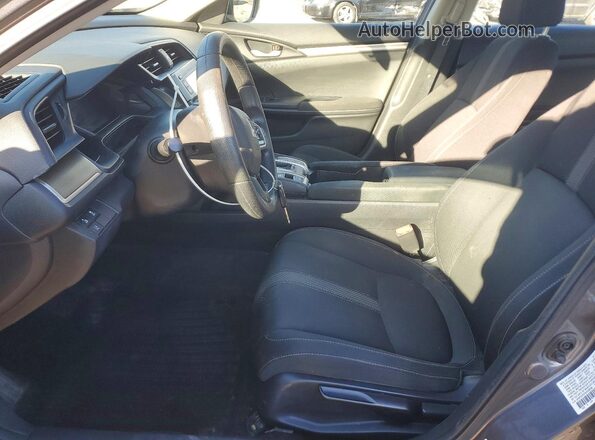 2HGFC2F67KH558386 2019 HONDA CIVIC Gray წინა სალონის ხედი