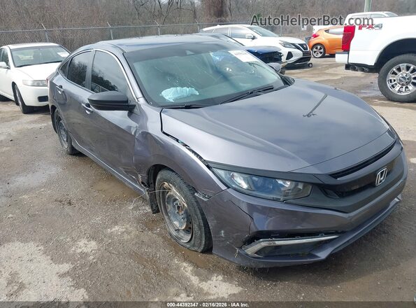 2HGFC2F67KH595731 2019 HONDA CIVIC Gray Przód prawy