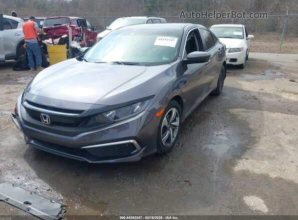 2HGFC2F67KH595731 2019 HONDA CIVIC Gray Przód lewy