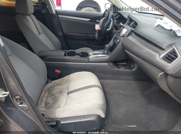 2HGFC2F67KH595731 2019 HONDA CIVIC Gray Widok wnętrza z przodu