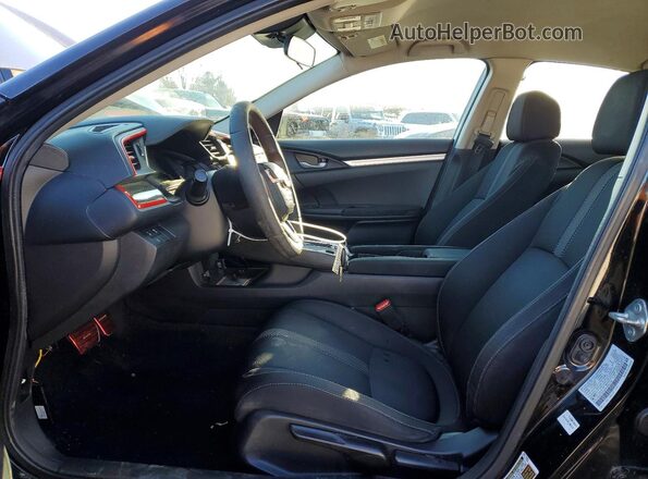 2HGFC2F6XKH581578 2019 HONDA CIVIC Black Front interior view