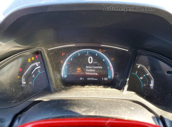 2HGFC2F6XKH581578 2019 HONDA CIVIC Black Instrument cluster view