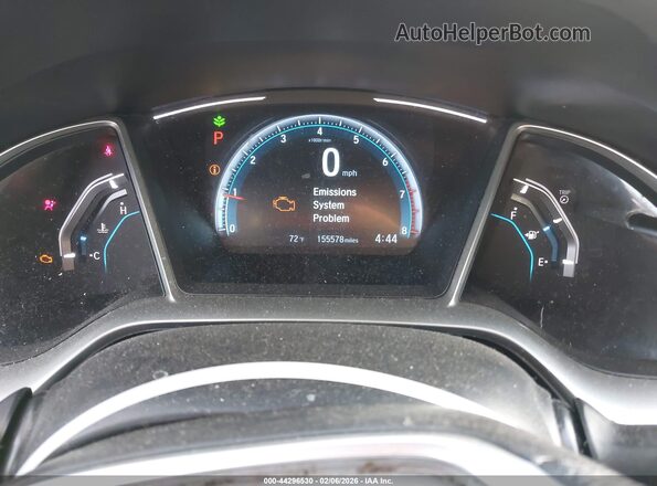 2HGFC2F72HH545465 2017 HONDA CIVIC Серебряный Вид задних сидений