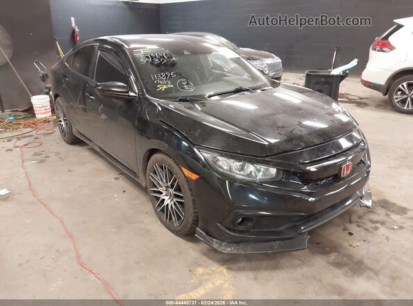 2HGFC2F80KH522251 2019 HONDA CIVIC Black Front right