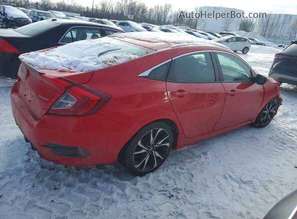 2HGFC2F82KH510229 2019 HONDA CIVIC Red Trasero derecho
