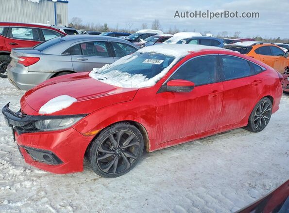 2HGFC2F82KH510229 2019 HONDA CIVIC Red Vista tres cuartos delantera izquierda