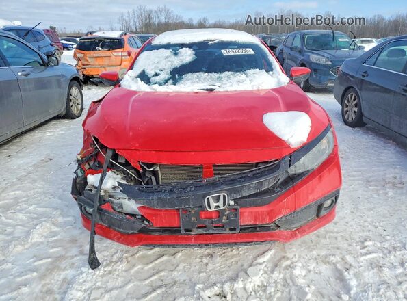 2HGFC2F82KH510229 2019 HONDA CIVIC Red Vista frontal
