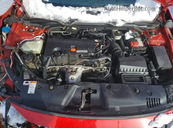2HGFC2F82KH510229 2019 HONDA CIVIC Red Vista interior trasera