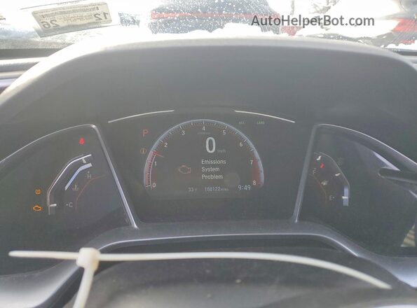 2HGFC2F82KH510229 2019 HONDA CIVIC Red Vista del cuadro de instrumentos