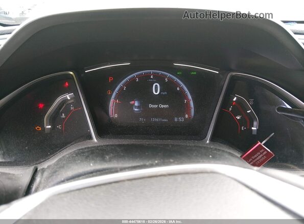 2HGFC2F86MH507899 2021 HONDA CIVIC White Vista de los asientos traseros