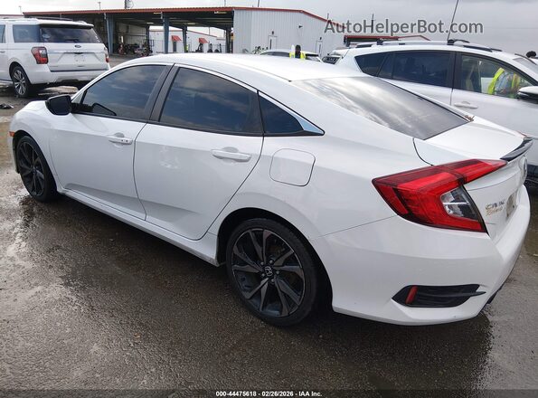 2HGFC2F86MH507899 2021 HONDA CIVIC White Trasero izquierdo