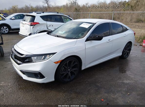 2HGFC2F86MH507899 2021 HONDA CIVIC White Vista tres cuartos delantera izquierda