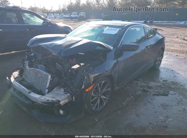 2HGFC3A50KH750348 2019 HONDA CIVIC SI Черный Передняя левая четверть