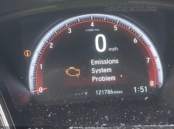 2HGFC3A53KH751607 2019 HONDA CIVIC SI Черный Панорамный вид салона 360°