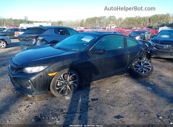 2HGFC3A53KH752353 2019 HONDA CIVIC SI Black Przód lewy