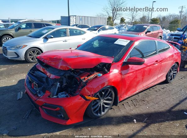 2HGFC3A59LH220235 2020 HONDA CIVIC SI Красный Передняя левая четверть