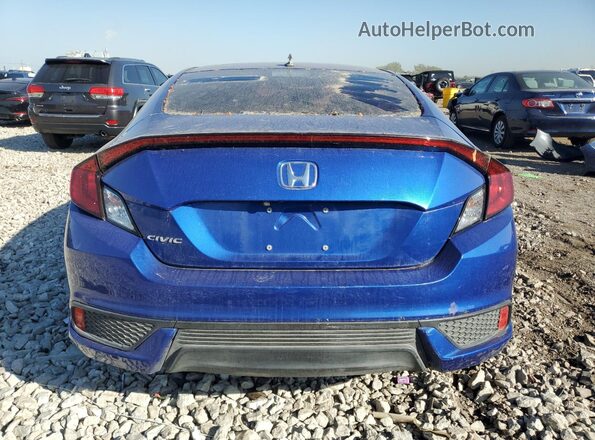 2HGFC3B32KH357075 2019 HONDA CIVIC Синий Вид сзади