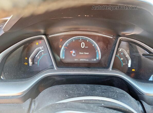 2HGFC3B39JH355340 2018 HONDA CIVIC White Widok zestawu wskaźników