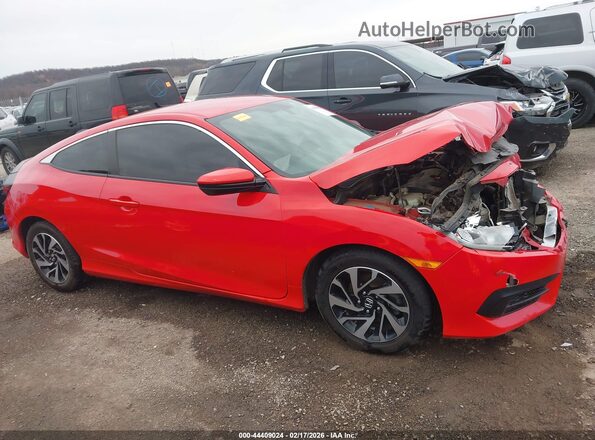 2HGFC4B52JH305452 2018 HONDA CIVIC Red სალონის 360-გრადუსიანი ხედი