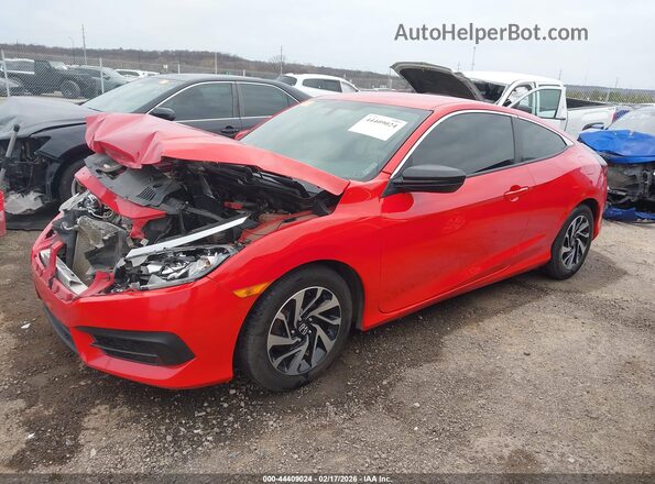 2HGFC4B52JH305452 2018 HONDA CIVIC Red წინა მარცხენა ხედი სამი მეოთხედიდან