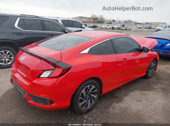 2HGFC4B52JH305452 2018 HONDA CIVIC Red უკანა მარჯვენა