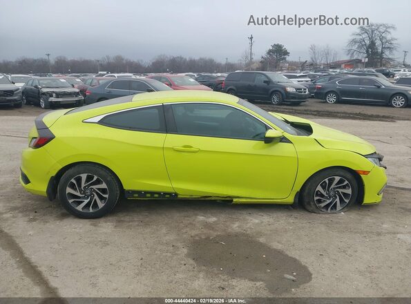 2HGFC4B69KH306799 2019 HONDA CIVIC Green უკანა სალონის ხედი