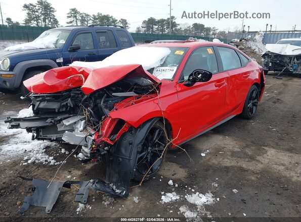2HGFE1E52SH476742 2025 HONDA CIVIC SI Красный Передняя левая четверть