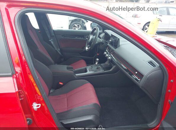 2HGFE1E57TH472140 2026 HONDA CIVIC SI Красный Вид салона спереди