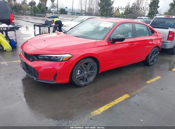 2HGFE1E57TH472140 2026 HONDA CIVIC SI Красный Передняя левая четверть