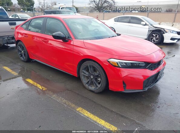 2HGFE1E57TH472140 2026 HONDA CIVIC SI Красный Передняя правая четверть