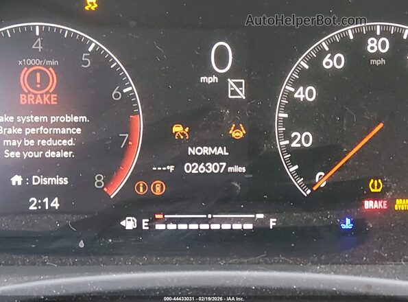 2HGFE1E5XPH473515 2023 HONDA CIVIC SI Белый Панорамный вид салона 360°