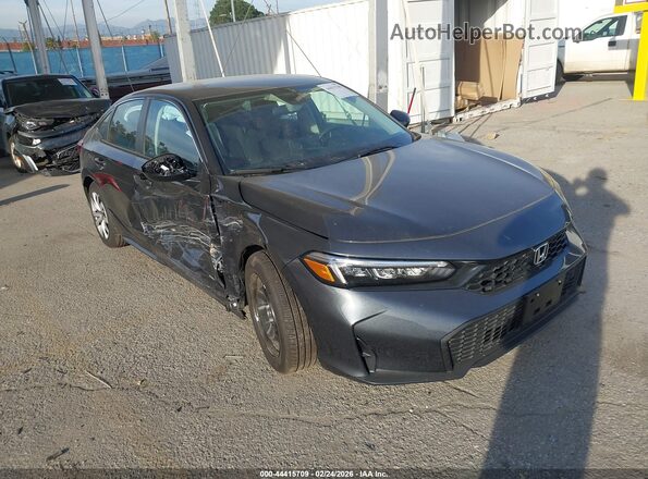 2HGFE2F21TH520001 2026 HONDA CIVIC Серый Передняя правая четверть