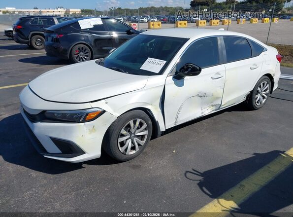 2HGFE2F23PH533144 2023 HONDA CIVIC Белый Передняя левая четверть