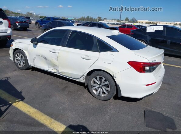 2HGFE2F23PH533144 2023 HONDA CIVIC Белый Задняя левая четверть