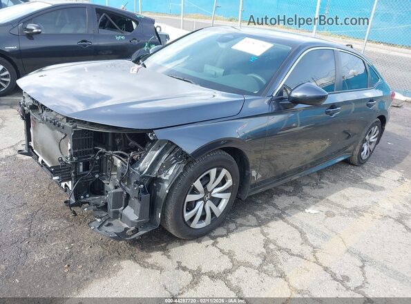 2HGFE2F28RH586022 2024 HONDA CIVIC Gray Przód lewy