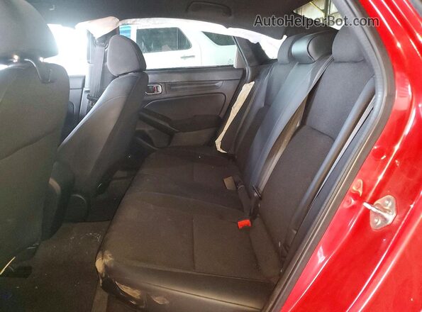 2HGFE2F53NH502807 2022 HONDA CIVIC Red Vista de los asientos traseros