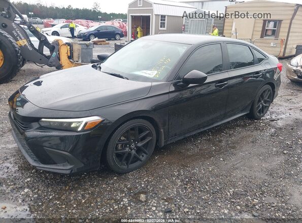 2HGFE2F53NH568774 2022 HONDA CIVIC Черный Передняя левая четверть