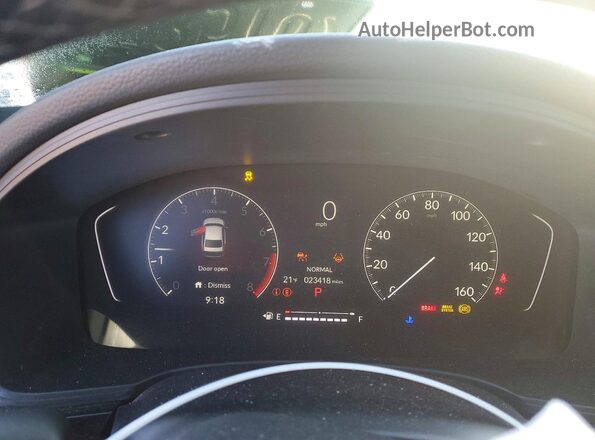 2HGFE2F53RH526028 2024 HONDA CIVIC Gray Widok zestawu wskaźników