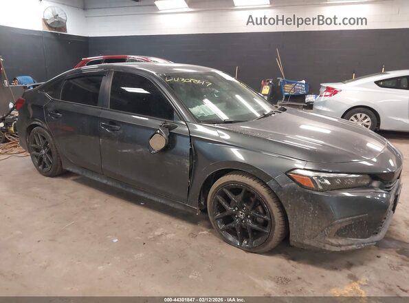 2HGFE2F55NH570266 2022 HONDA CIVIC Gray Front view