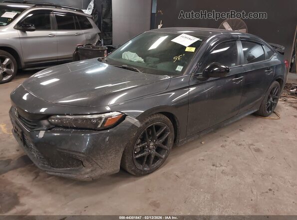 2HGFE2F55NH570266 2022 HONDA CIVIC Gray Front left