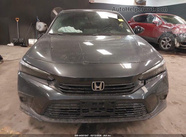 2HGFE2F55NH570266 2022 HONDA CIVIC Gray Instrument cluster view