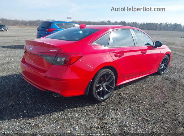 2HGFE2F55PH508014 2023 HONDA CIVIC Красный Задняя правая четверть