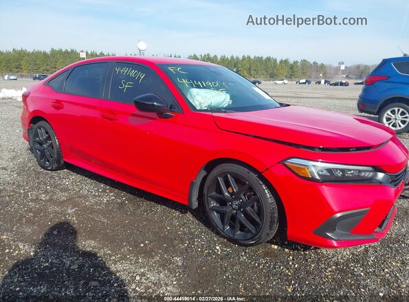 2HGFE2F55PH508014 2023 HONDA CIVIC Красный Передняя правая четверть
