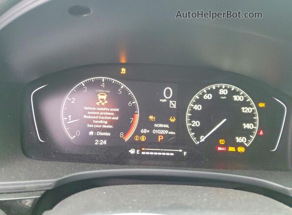 2HGFE2F55SH538946 2025 HONDA CIVIC Черный Вид щитка приборов