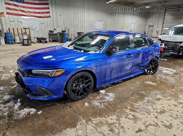 2HGFE2F57RH555953 2024 HONDA CIVIC Синий Передняя левая четверть