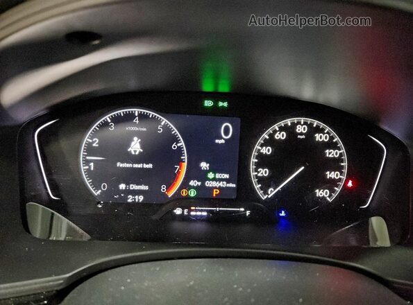 2HGFE2F57RH555953 2024 HONDA CIVIC Синий Вид щитка приборов