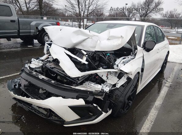 2HGFE2F5XRH549807 2024 HONDA CIVIC White წინა მარცხენა ხედი სამი მეოთხედიდან
