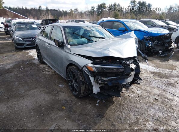2HGFE2F5XSH559355 2025 HONDA CIVIC Серебряный Передняя правая четверть
